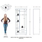 Guarda-roupa Mdp 3 Portas 2 Gavetas França Cinamomo/areia