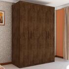 Guarda Roupa Miami Casal Quatro Portas Malbec
