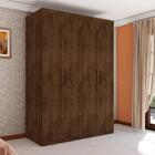 Guarda Roupa Miami Casal Quatro Portas Malbec