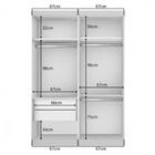 Guarda Roupa Milano Ii Com Espelho 2 Portas Wemov Freijó