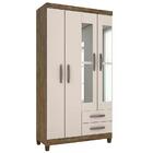 Guarda Roupa Modena Com Espelho E Comoda Cannes Inc Milani St