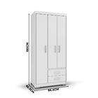 Guarda Roupa Moderno Branco Primacy Batrol