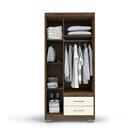 Guarda Roupa Moderno Cappuccino Off White Primacy Batrol