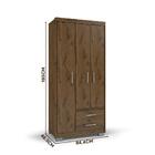 Guarda Roupa Moderno Cappuccino Primacy Batrol