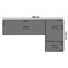 Guarda-roupa Modulação 11 Portas Canto Paris