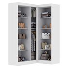 Guarda-roupa Modulação 2 Portas Com Espelho Paris Branco