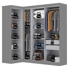 Guarda-roupa Modulação 7 Portas Canto Paris