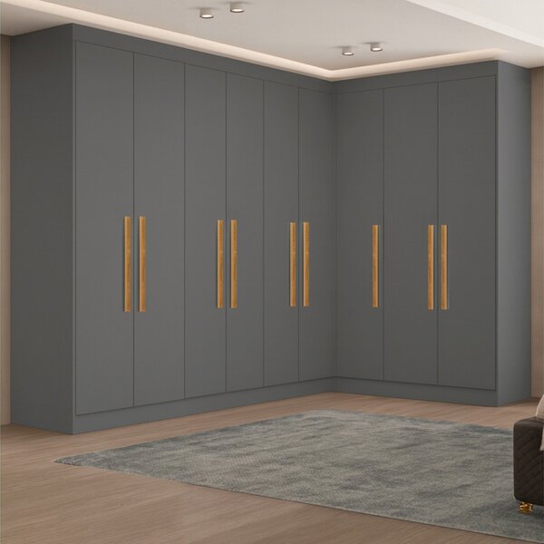 Guarda-roupa Modulação 9 Portas Canto Paris