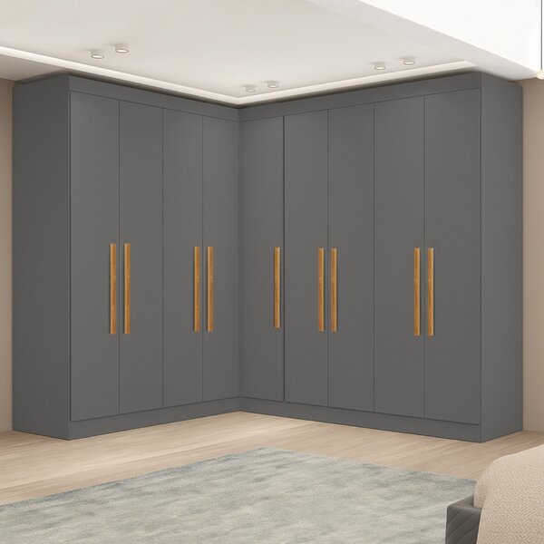 Guarda-roupa Modulação 9 Portas Canto Paris