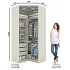 Guarda Roupa Modulado 01 Porta Seletto Henn