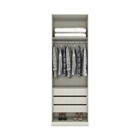 Guarda Roupa Modulado 02 Portas 03 Gavetas Seletto Henn