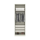 Guarda Roupa Modulado 03 Gavetas 02 Portas Com Espelho Predil