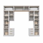 Guarda-roupa Modulado 10 Peças 11 Portas 2 Mesas De Cabeceira