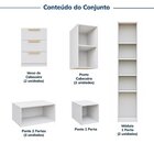 Guarda-roupa Modulado 10 Peças 11 Portas 2 Mesas De Cabeceira