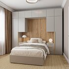 Guarda-roupa Modulado 10 Peças 11 Portas Com 2 Mesas De Cabec