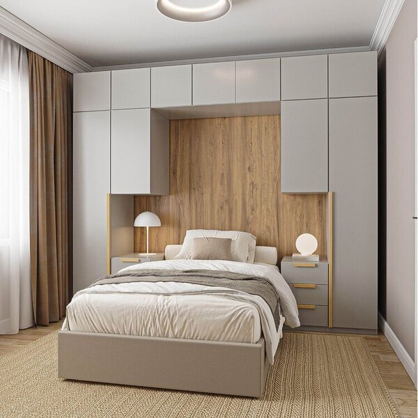 Guarda-roupa Modulado 10 Peças 11 Portas Com 2 Mesas De Cabec