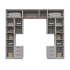 Guarda-roupa Modulado 10 Peças 11 Portas Com 2 Mesas De Cabec