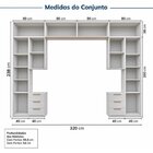 Guarda-roupa Modulado 10 Peças 12 Portas 2 Mesas Cabeceira Ja