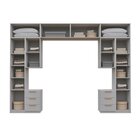 Guarda-roupa Modulado 10 Peças 12 Portas Com 2 Mesas De Cabec