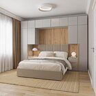 Guarda-roupa Modulado 10 Peças 12 Portas Com 2 Mesas De Cabec