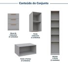 Guarda-roupa Modulado 10 Peças 12 Portas Com 2 Mesas De Cabec