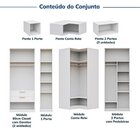 Guarda-roupa Modulado 10 Peças 14 Portas Jade Cabecasa Madeir