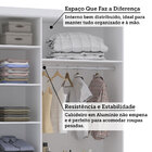 Guarda Roupa Modulado 132cm 3 Portas E 4 Gavetas Alpes Lucian