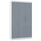 Guarda Roupa Modulado 132cm 3 Portas E 4 Gavetas Alpes Lucian