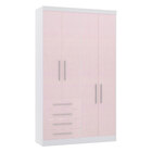 Guarda Roupa Modulado 134,50cm 4 Portas E 4 Gavetas Alpes Luc