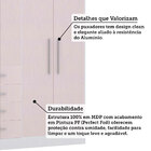 Guarda Roupa Modulado 134,50cm 4 Portas E 4 Gavetas Alpes Luc