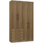 Guarda Roupa Modulado 134,50cm 4 Portas E 4 Gavetas Paris Luc
