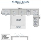 Guarda-roupa Modulado 13 Peças 18 Portas 2 Mesa Cabeceira Jad