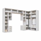 Guarda-roupa Modulado 13 Peças 18 Portas 2 Mesa Cabeceira Jad