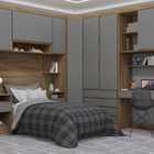 Guarda-Roupa Modulado 1 Porta de Abrir MDP Avelã 70x230x70 Milano Luciane