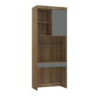 Guarda-Roupa Modulado 1 Porta de Abrir 1 MDP Avelã 90x230x46,5 Milano Luciane