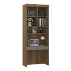 Guarda-Roupa Modulado 1 Porta de Abrir 1 MDP Avelã 90x230x46,5 Milano Luciane