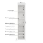 Guarda Roupa Modulado 1 Porta Americana Direita Com 6 Pratele