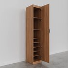 Guarda Roupa Modulado 1 Porta Com Espelho 6 Prateleiras Hera