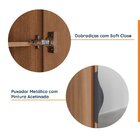 Guarda Roupa Modulado 1 Porta Com Espelho 6 Prateleiras Hera