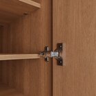 Guarda Roupa Modulado 1 Porta Com Espelho 6 Prateleiras Hera