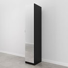 Guarda Roupa Modulado 1 Porta Com Espelho 6 Prateleiras Hera