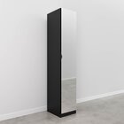 Guarda Roupa Modulado 1 Porta Com Espelho 6 Prateleiras Hera