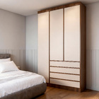 Guarda-Roupa Modulado 1 Porta de Abrir MDP Avelã 38x230x46,5 Milano Luciane