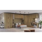 Guarda-roupa Modulado 1 Porta Em Mdp 25cm Adapt Nogueira