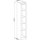 Guarda Roupa Modulado 1 Porta Infinity  Branco Line/pistashe