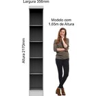 Guarda Roupa Modulado 1 Porta Infinity  Branco Line/pistashe