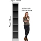 Guarda Roupa Modulado 1 Porta Infinity  Macadâmia/branco Line