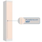 Guarda-roupa Modulado 1 Porta Infinity Branco Line / Blush