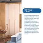 Guarda-roupa Modulado 1 Porta Infinity Cedro/blush Line