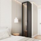 Guarda Roupa Modulado 1 Porta Reflecta Com 6 Prateleiras Hera